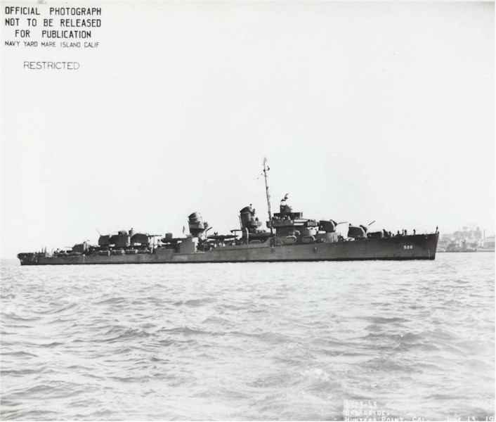 USS Abner Read (DD-526) July 1943