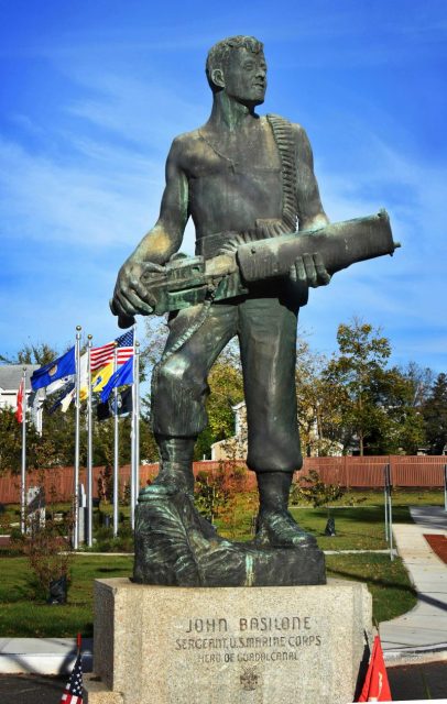 Wilde Photo 2018, John Basilione Statue in Raritan, New Jersey.