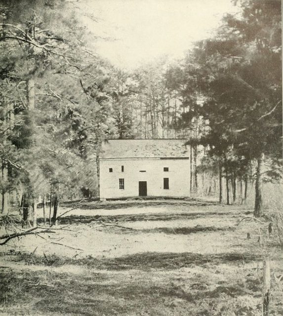 Wilderness Church at Chancellorsville was the center of a stand made by Union general Schurz’s division during Stonewall Jackson’s surprise flank attack.
