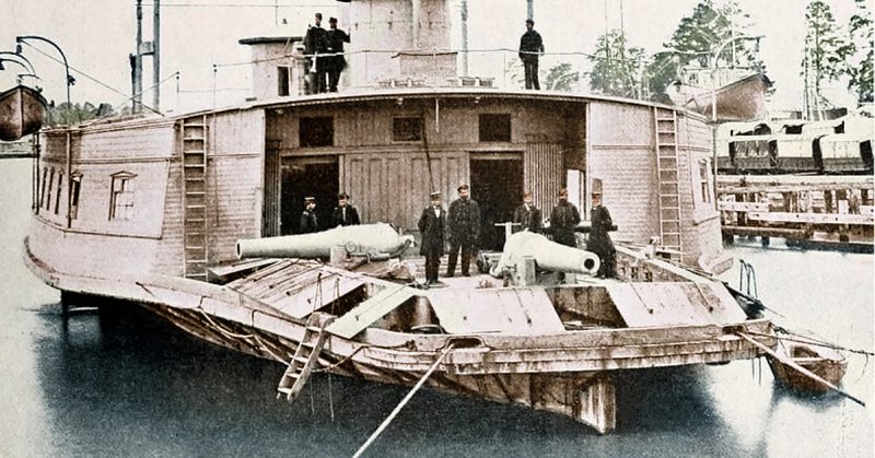 A civil war gun boat