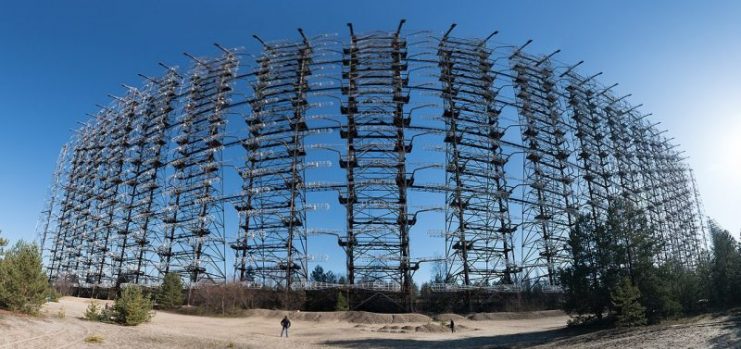 Duga-1 Radar Array, Ukraine. By Corsairoz CC BY-SA 4.0