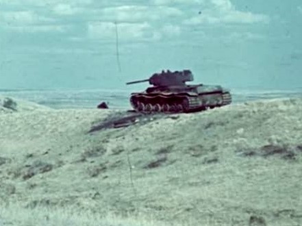 Soviet KV-1 on the Eastern Front.