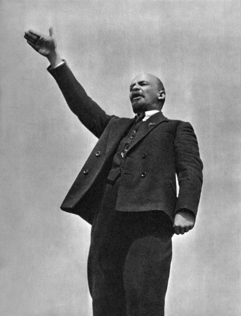 Photograph of Lenin in 1919.
