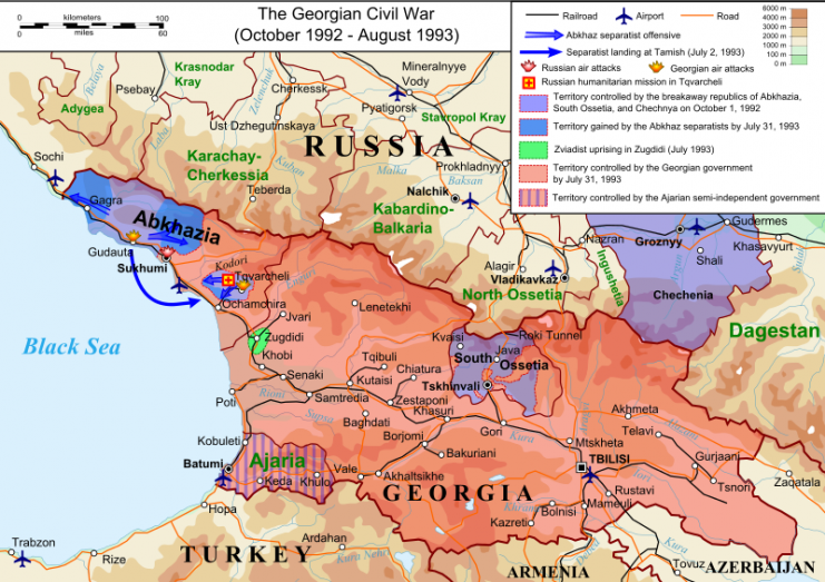 Georgian Civil War 1992-1993. By Kami888 CC BY-SA 4.0