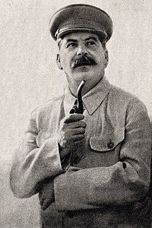 Joseph Stalin in an authorized image taken in 1937 and used for state publicity purposes