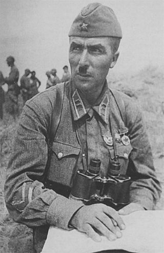Ivan Fedyuninsky, ca. 1939, when he held the rank of Lt. Colonel