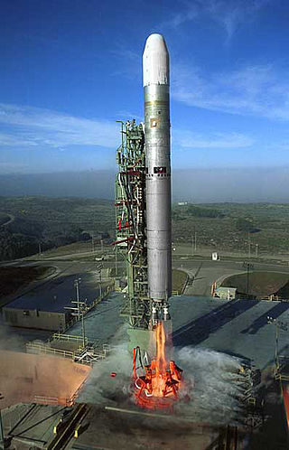 Titan-II 23G-9 B-107 carrying DMSP-5D3 F-16 Final Titan II launch 18 Oct 2003