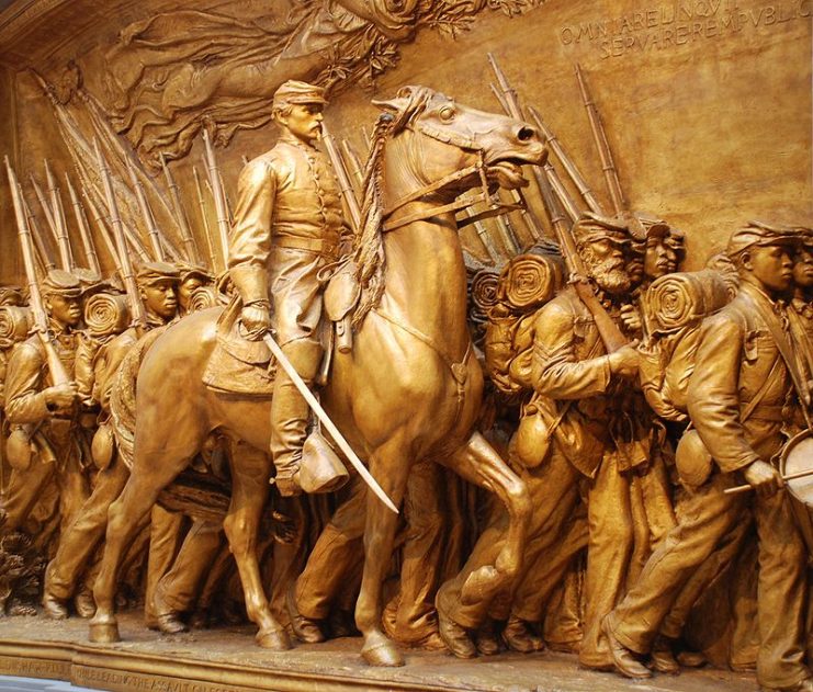Memorial to Shaw and the 54th Regiment at the National Gallery of Art plaster copy. By Jarek Tuszyński CC-BY-SA-3.0