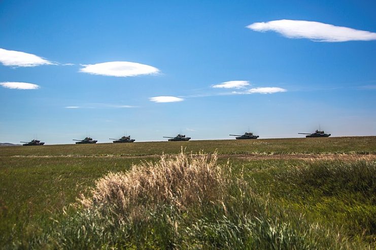 Chinese Type 96 tanksduring Vostok 2018. By Mil.ru CC BY 4.0