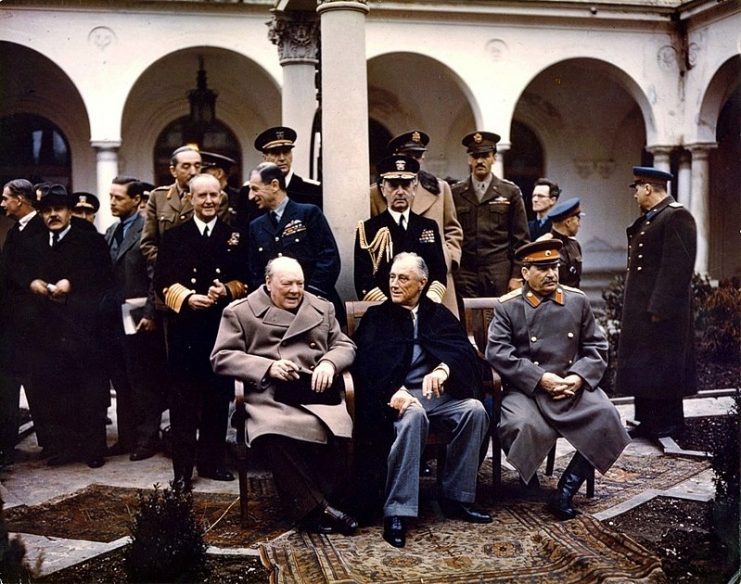 Poland’s fate was heavily discussed at the Yalta Conference in 1945. Joseph Stalin presented several alternatives which granted Poland industrialized territories in the west whilst the Red Army simultaneously permanently annexed Polish territories in the east, resulting in Poland losing over 20% of its pre-war borders.