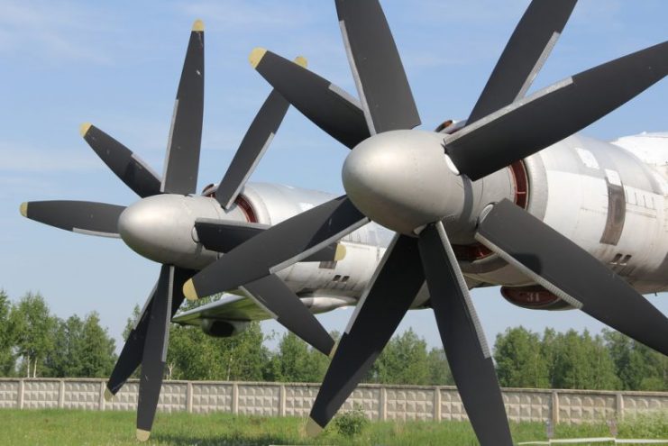 A NK-12 in an outboard nacelle on a TU-95.Photo: Clemens Vasters CC BY 2.0