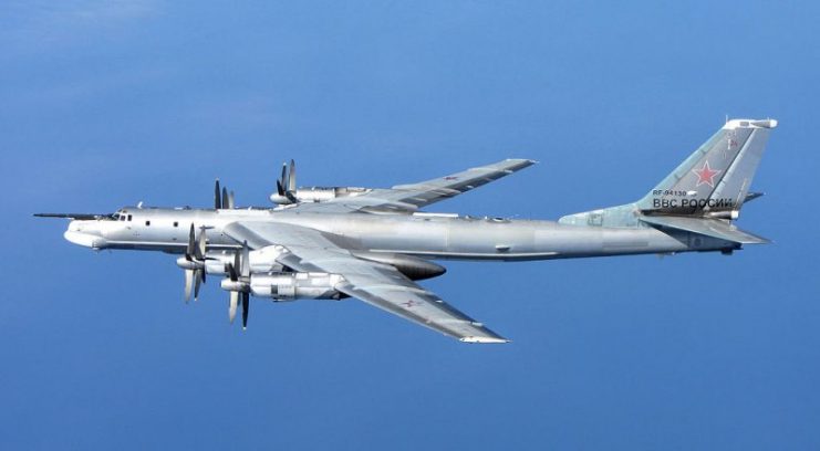 A Russian Tu-95 Bear ‘H’. Photo: RAF/MOD OGL