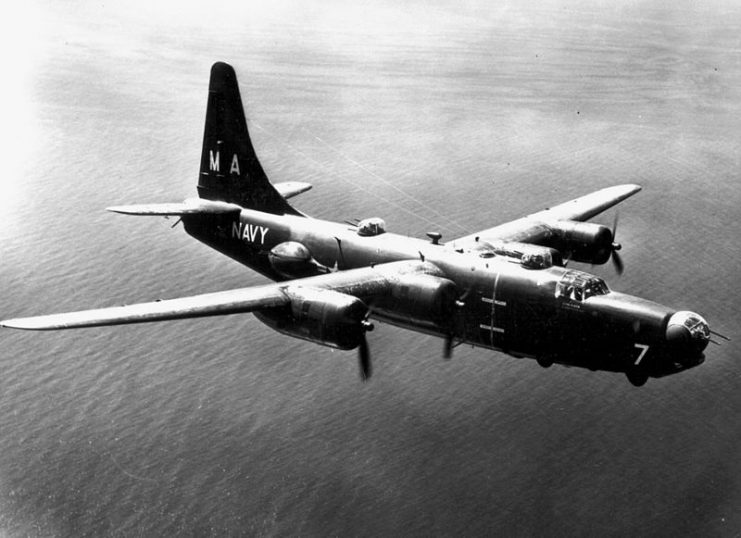 A U.S. Navy Consolidated PB4Y-2S Privateer (BuNo 66304) of Patrol Squadron VP-23, circa 1949-1953.