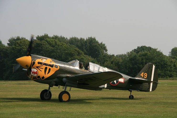 P-40K 42-10256 in Aleutian “Tiger” markings.By SmiertSpionem CC BY-SA 3.0