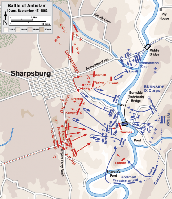 Assaults by the IX Corps, 10 a.m. to 4-30 p.m.Photo: Hal Jespersen CC BY 3.0