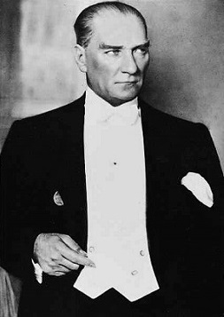 A portrait of Atatürk