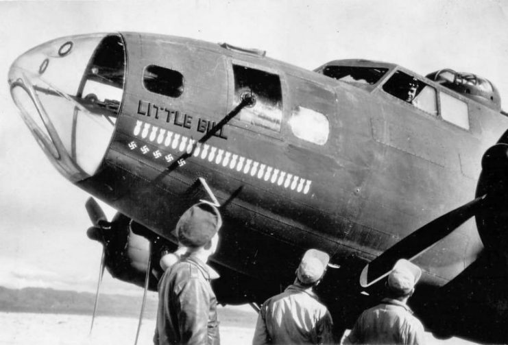 B-17F Flying Fortress Bomber “LITTLE BILL” of the 97th Bombardment Group, 414th Bom Squadron Africa