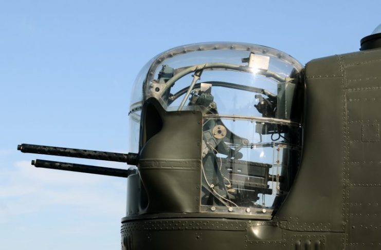 B-24 Bomber nose guns.