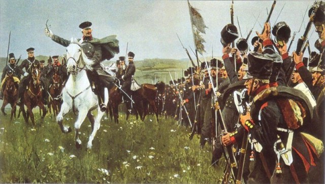 Gebhard Leberecht von Blücher at the Battle of Waterloo by Carl Röchling.