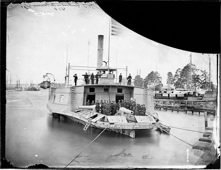 Gunboat on the Pamunkey River, Va., 1864-65