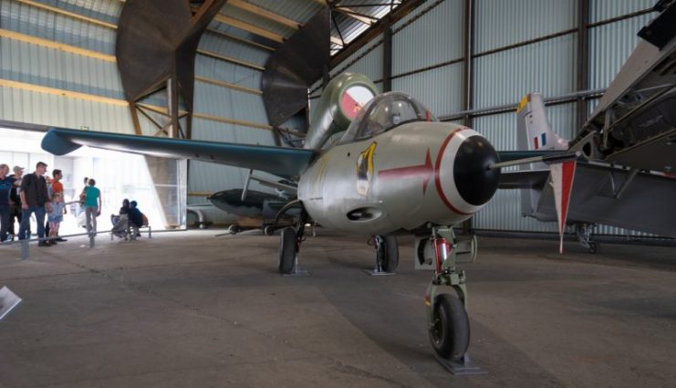 Heinkel He 162 Volksjäger 1944.Photo: Falcon_33 CC BY-SA 2.0