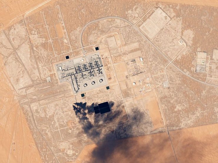 Khurais Oil Processing Facility Saudi Arabia February 4, 2017. By Planet Labs, Inc CC BY-SA 4.0