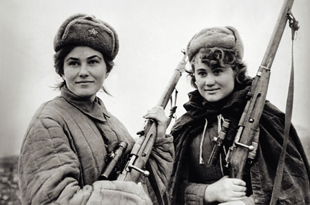 World War II Soviet snipers.