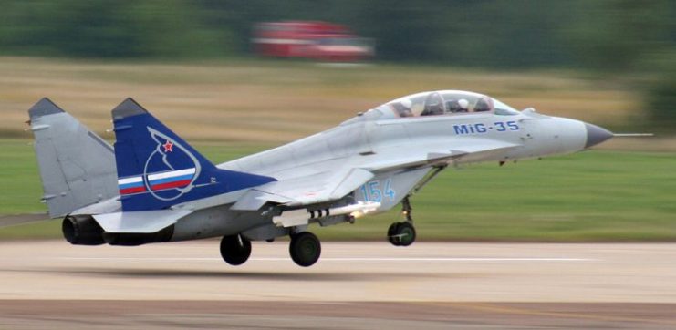 MiG-35D taking off. By Carlos Menendez San Juan CC BY-SA 2.0