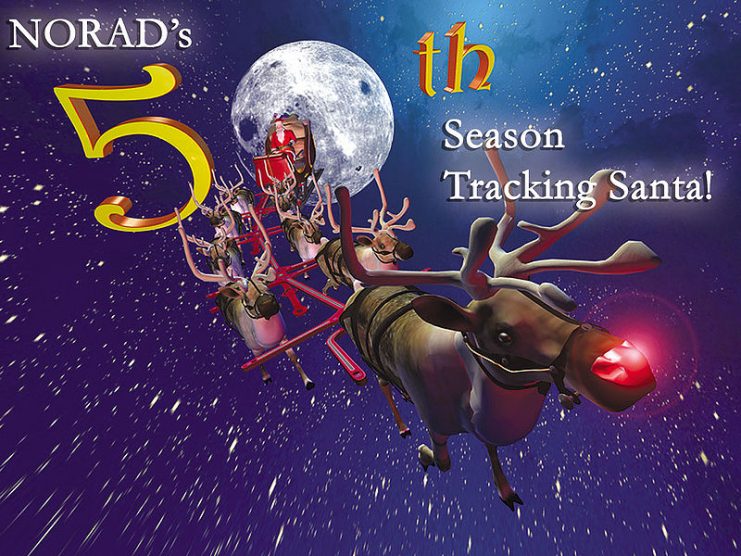 NORAD Tracks Santa 50th Anniversary Logo