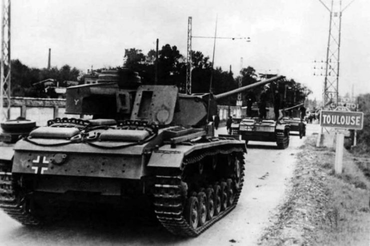 Panzer III Ausf L of the 7th Panzer Division Toulouse France 1942