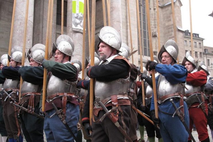 Pike square Re-enactment during the 2009 Escalade in Geneva.Photo: Rama CC BY-SA 2.0