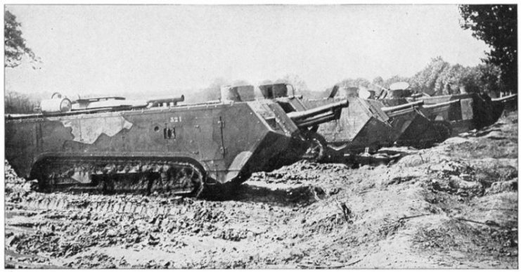 French St. Chamond tanks.