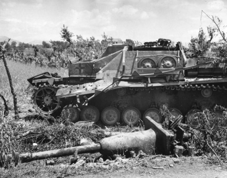 StuG IV tank in Italy