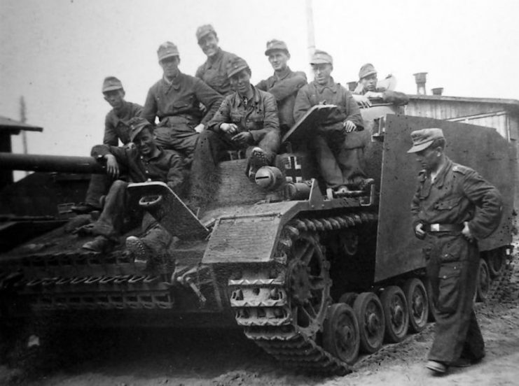 StuG IV with zimmerit Mielau Poland photo