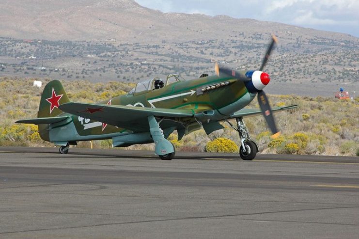 The Yakovlev Yak-9U-M, FAA reg. number NX1157H.Reno, Nevada.Photo: Kogo CC BY-SA 2.5