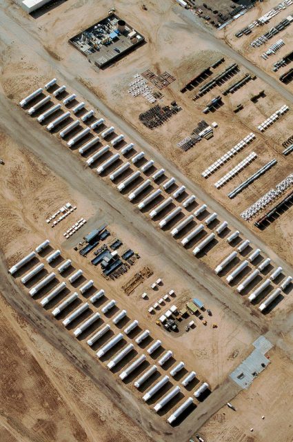 The remaining 38 and one half missiles awaiting destruction at Davis–Monthan Air Force Base in 2006