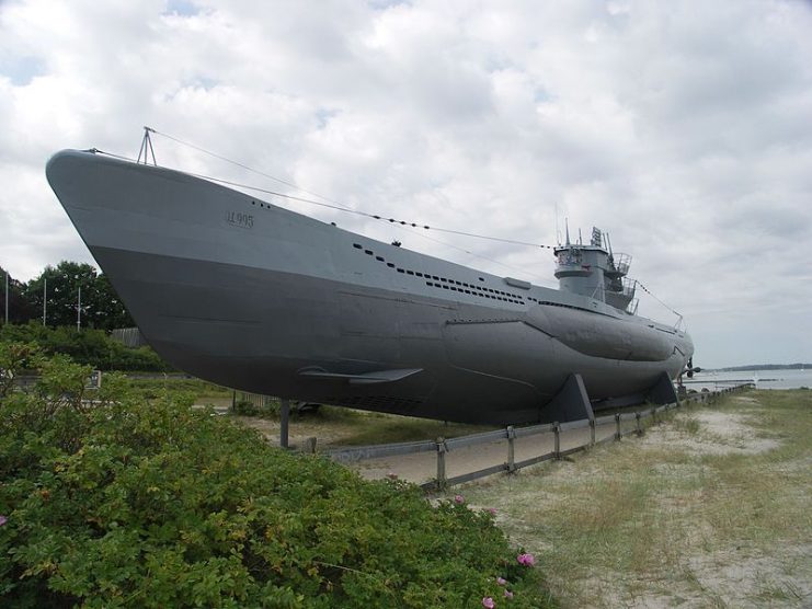 U-995 on the beach at Laboe. By Tapico CC BY-SA 3.0