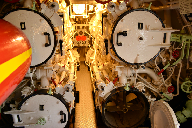 The forward torpedo tubes on U995. By Arjun Sarup CC BY-SA 4.0