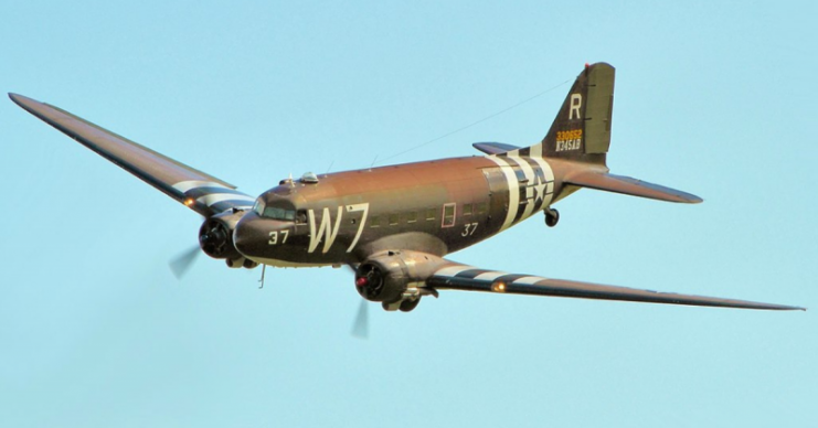 C-47 Skytrain – Duxford D-Day Show 2014. By Airwolfhound CC BY-SA 4.0