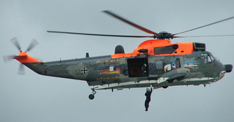 German SAR Sea King during an operation, 2005