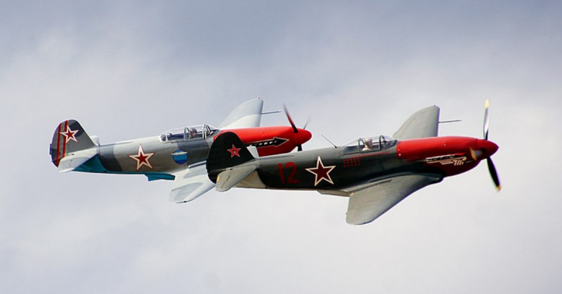 The Yakovlev Yak-1 was a World War II Soviet fighter aircraft. By Bernard Spragg. NZ  CC0