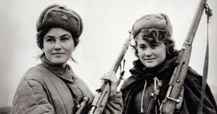 Female members of a Soviet partisan detachment