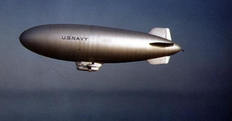 A U.S. Navy K-class blimp