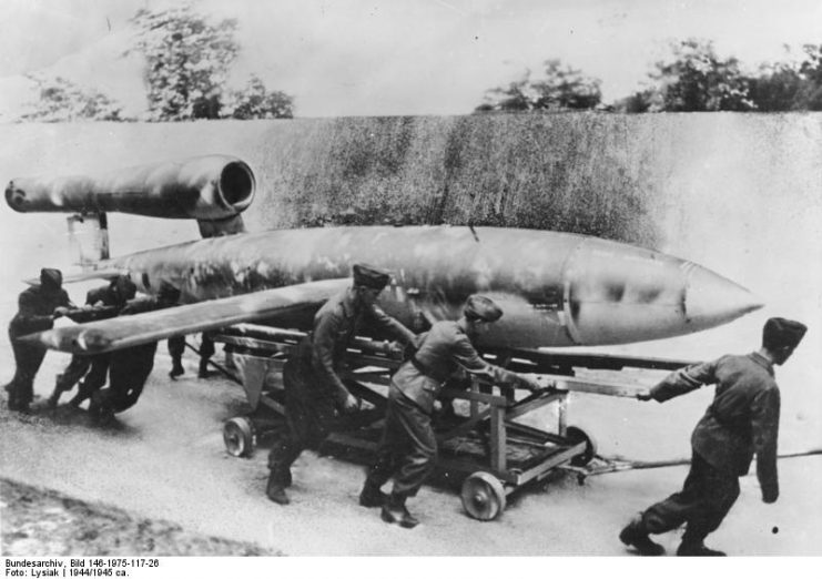 V-1 flying bomb.Photo: Bundesarchiv, Bild 146-1975-117-26 / Lysiak / CC-BY-SA 3.0