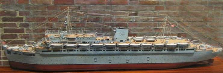 A model of Wilhelm Gustloff at the Laboe Naval Memorial. By Darkone, Sioux CC BY-SA 2.5