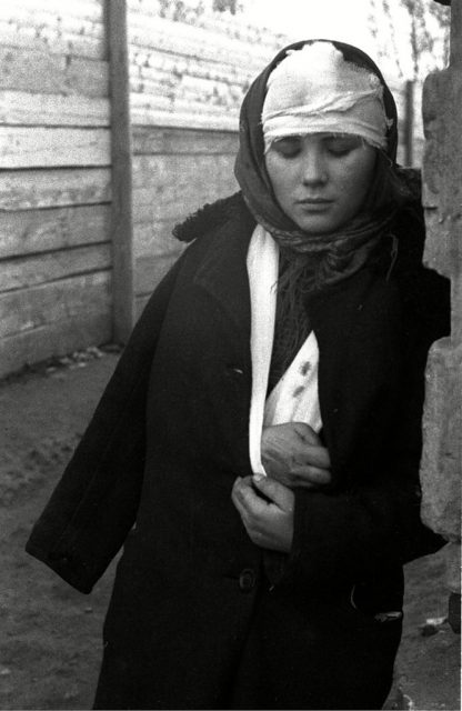 Wounded Soviet Nurse.