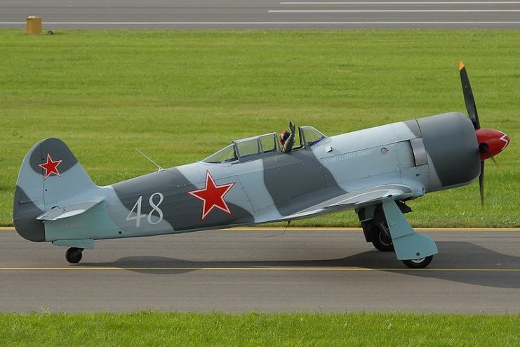 Yakovlev Yak-3UPW produced in 2002 with Pratt & Whitney R-1830 radial engine.Photo Rschider CC BY-SA 3.0