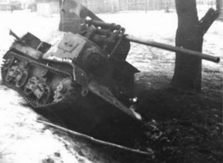 Abandoned ZiS-30 – 57 mm self propelled anti tank gun