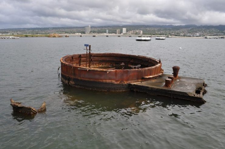 Since 1982, surviving crewmembers of the Arizona can elect to be interred in the hull of the battleship upon their death, so that they can forever rejoin their fallen comrades. Visiting this spot in person is extremely emotional. Nobody leaves this place without becoming teary-eyed.