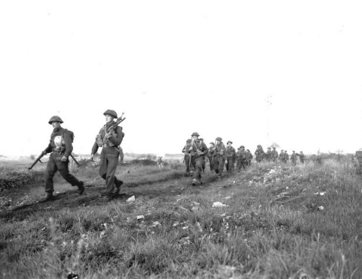 Canadians Advance in Normandy.